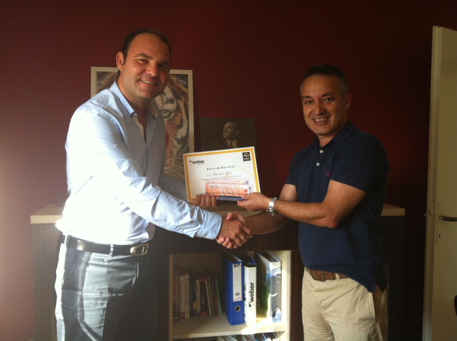 Saint Gobain Weber Bayi Ödül Kabulu