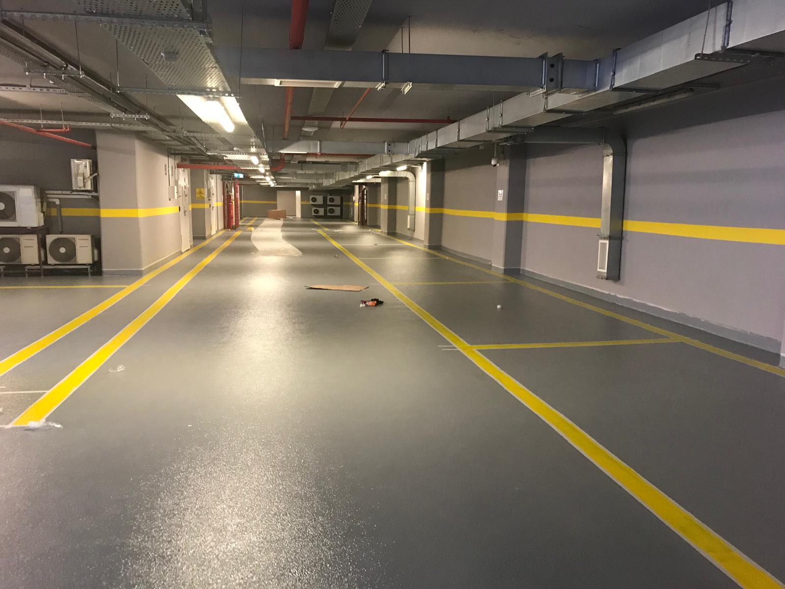 Vodafone Küçükyalı Operasyon Merkezi Otoparklarının Epoksi Zemin Kaplama
