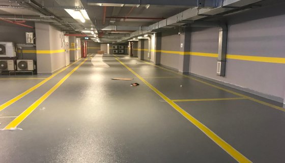 Vodafone Küçükyalı Operasyon Merkezi Otoparklarının Epoksi Zemin Kaplama